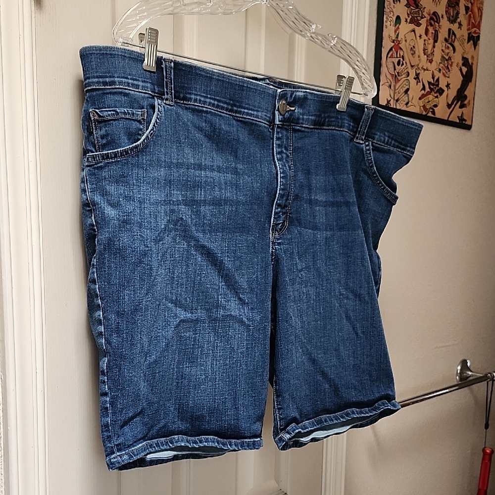 Lee Women's Dark Blue Denim Shorts